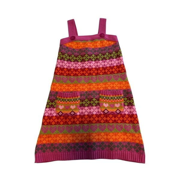 Vintage y2K style size 6 children’s place stripe heart sweater dress - NWT - Picture 1 of 3
